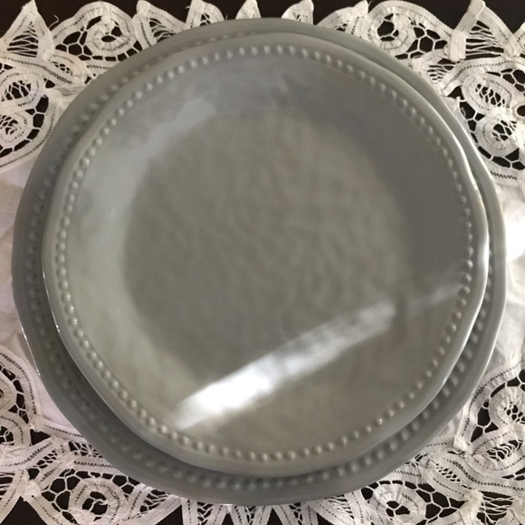 Tommy Bahama Dining Tommy Bahamas Gray Melamine Dinner Plate Set Poshmark